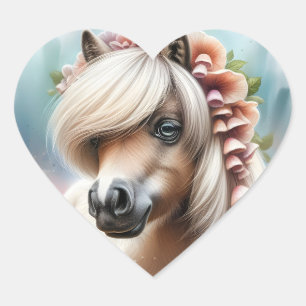 ADESIVO CORAÇÃO HORSIE STICKER