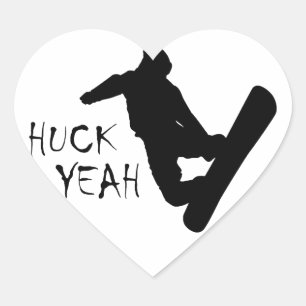 Adesivo Coração Huck Sim (Snowboard)