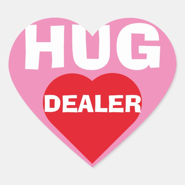 Adesivo Coração Hug Dealer (Frente)