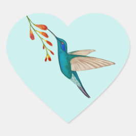 Adesivo Coração Hummingbird Heart Sticker