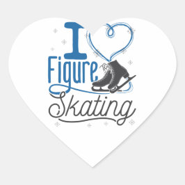 Adesivo Coração I Heart Figure Skating