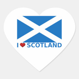 Adesivo Coração I Heart Scotland