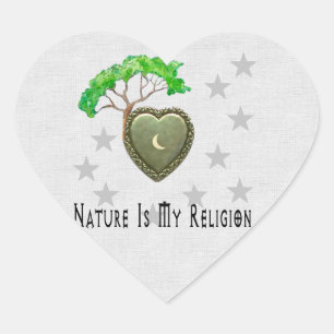 Adesivo Coração Igreja da natureza