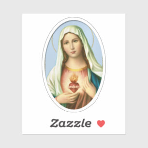 Adesivo Coração Imaculado de Mary Vinyl