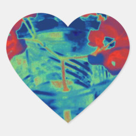 Adesivo Coração imagem de bougainville