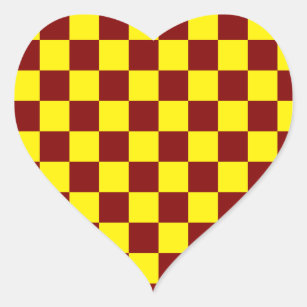 coração amarelo xadrez 10976957 PNG