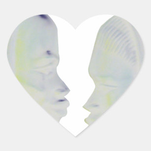 Adesivo Coração Impressão africano Hakuna Matata Design