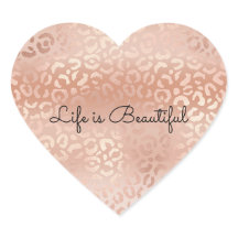 Impressão bonito Peach Leopardo