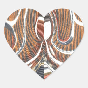 Adesivo Coração Impressão de Abstrato de arte africana