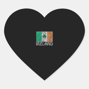 Adesivo Coração Irlanda Flag Ireland Flag Ireland Flag for Men and