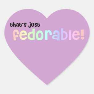 Adesivo Coração Isso é apenas fedorable!