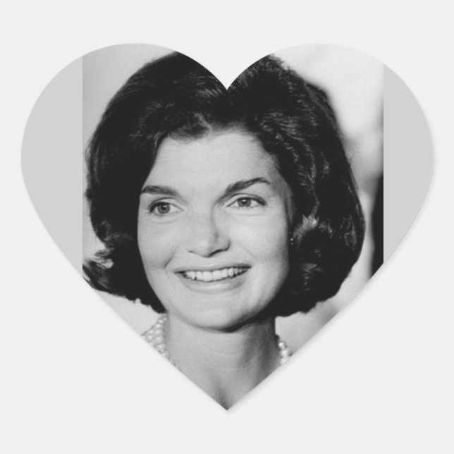 Adesivo Coração Jackie Kennedy (Frente)