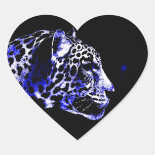 Adesivo Coração Jaguar Heart Stickers