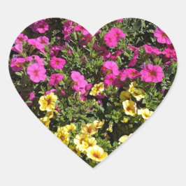 Adesivo Coração Jardim da Flor