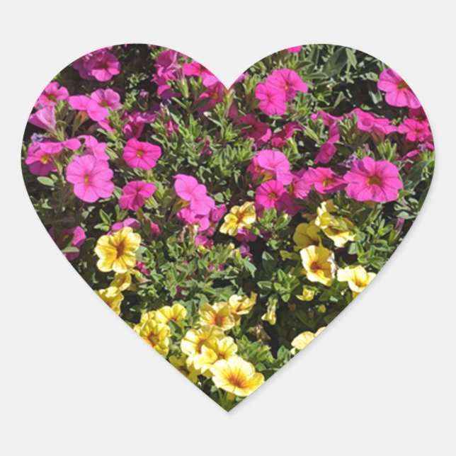 Adesivo Coração Jardim da Flor (Frente)