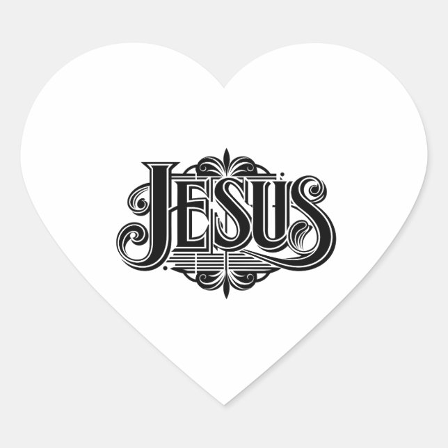Adesivo Coração Jesus (Frente)