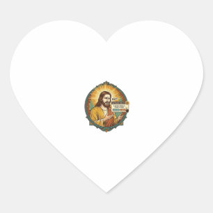 Adesivo Coração Jesus Atualização de Software Irritante Pop Up Hum