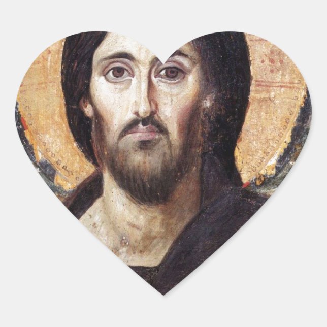 Adesivo Coração Jesus Cristo (Frente)
