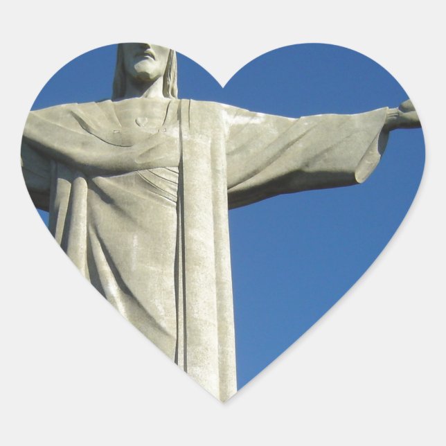Adesivo Coração Jesus Cristo (Frente)