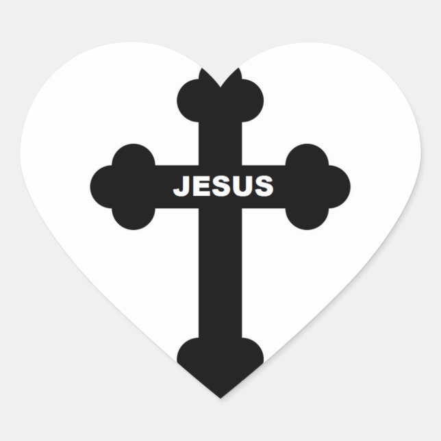 ADESIVO CORAÇÃO JESUS CROSS (Frente)
