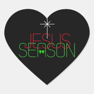 Adesivo Coração Jesus Season