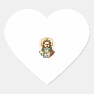 Adesivo Coração Jesus Verificação de Captcha Sem Fim Semáforos