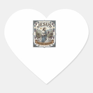 Adesivo Coração Jesus Vinha Parreira Jesus Vinha Parreira