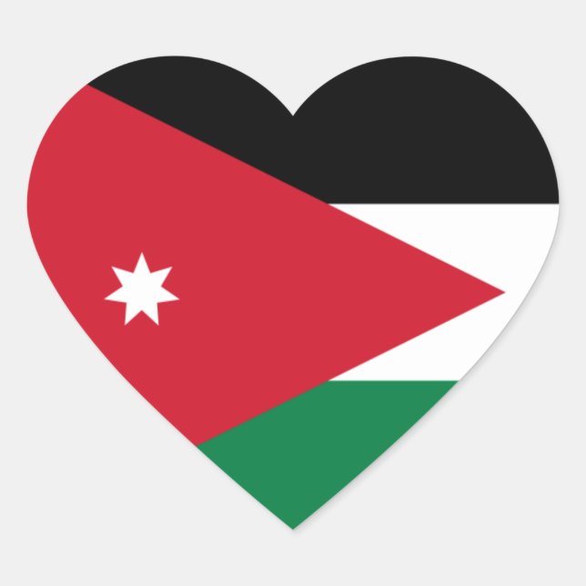 Adesivo Coração jordan (Frente)