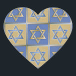 Adesivo Coração Judaica Star De David Metal Dourado Azul<br><div class="desc">Você está vendo a coleção de Design Lee Hiller. Roupa,  Ofertas e Coleções Lee Hiller Fotografia ou Coleção de Arte Digital. Você pode ver sua fotografia da Nature em http://HikeOurPlanet.com/ e seguir seu blog de caminhada no Hot Primavera National Park.</div>