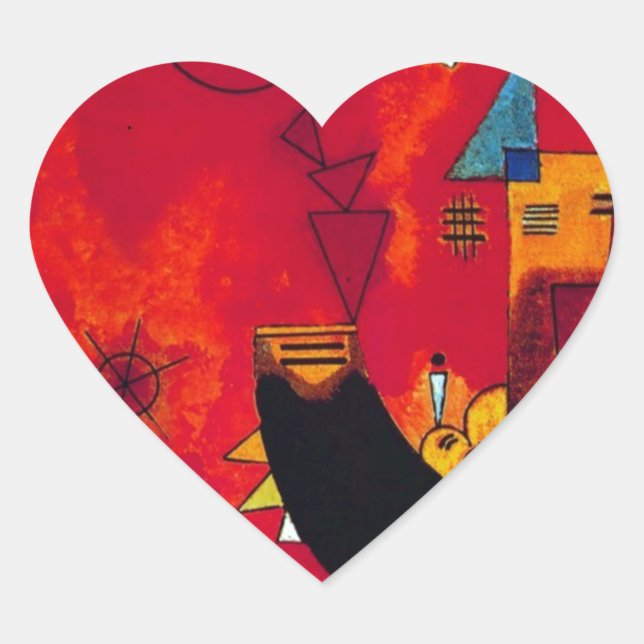 Adesivo Coração Kandinsky Mit und Gegen (Frente)