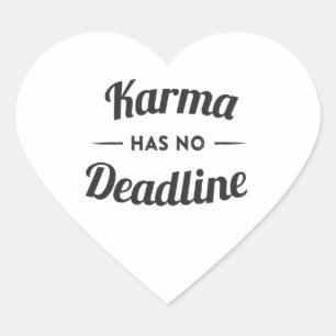 Adesivo Coração Karma não tem prazos