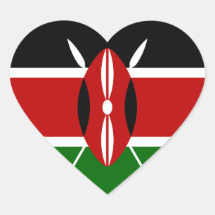 Adesivo Coração kenya