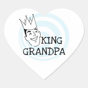 Adesivo Coração King Grandpa T-shirts e presentes