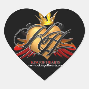 Adesivo Coração King of Heart Sticker