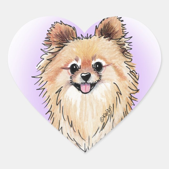 Adesivo Coração KiniArt Bella Pom Heart Sticker (Frente)