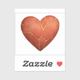 Adesivo Coração Kintsugi