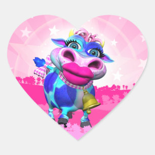 Adesivo Coração Kissy Moo Heart Stickers