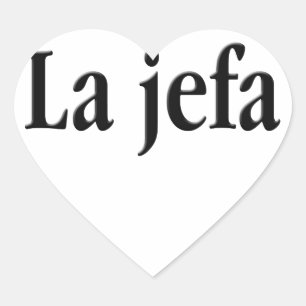 Adesivo Coração La jefa