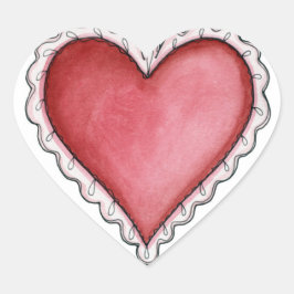 Adesivo Coração Lacy Heart - Stickers