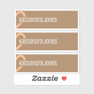 Adesivo Coração Laranja Moderno Forma de Coração Vinta