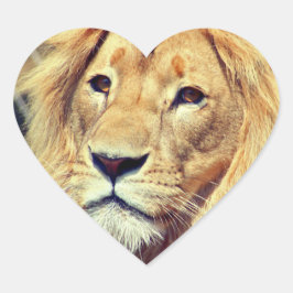 Adesivo Coração Leão