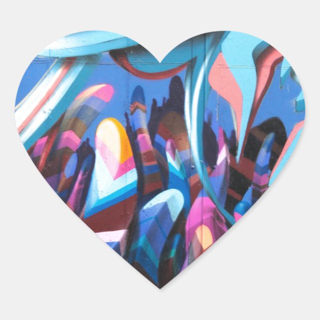 Adesivo Coração Legal Grafite Wall (Frente)