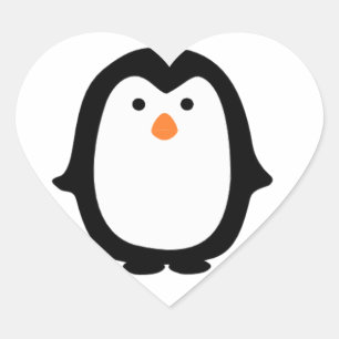 Adesivo Coração Legal Pinheiros Pinguins.