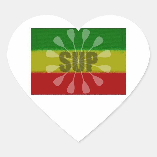 Adesivo Coração Levante-Se, Dobre-Se (Frente)