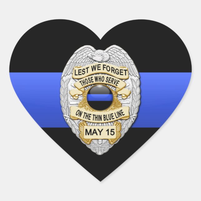 Adesivo Coração Linha Azul Fino (Frente)