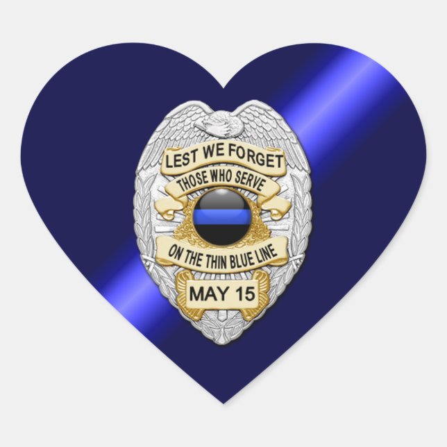 Adesivo Coração Linha Azul Fino (Frente)