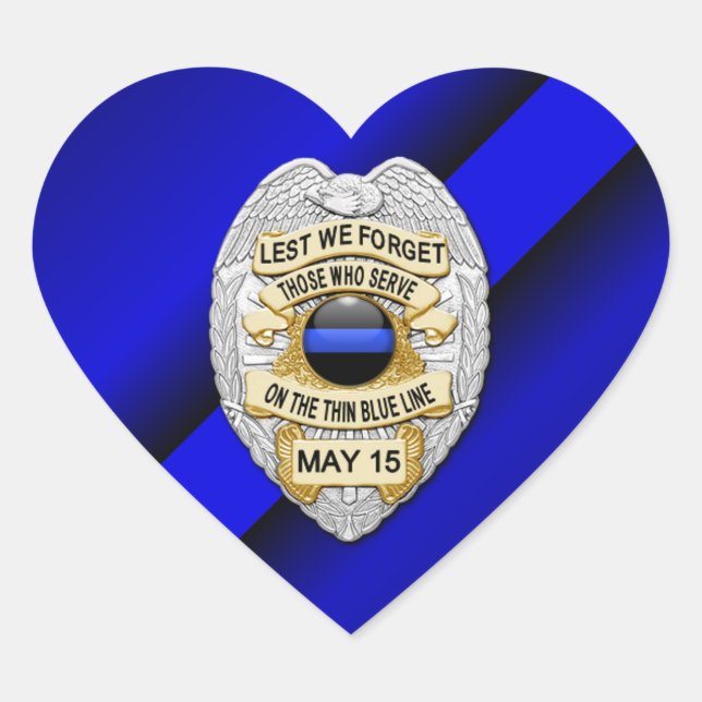 Adesivo Coração Linha Azul Fino (Frente)