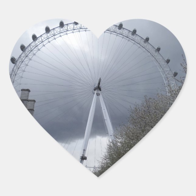 Adesivo Coração London Eye Heart Sticker (Frente)