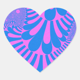 Adesivo Coração Loop de algodão doce