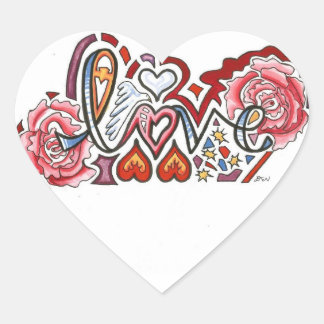 Adesivo Coração Love Design Stickers
